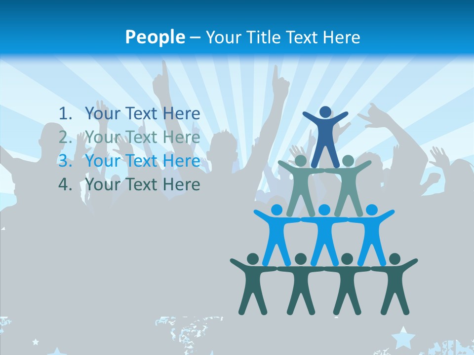 Crowd Man Roll PowerPoint Template