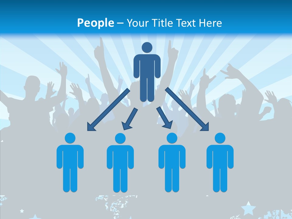 Crowd Man Roll PowerPoint Template