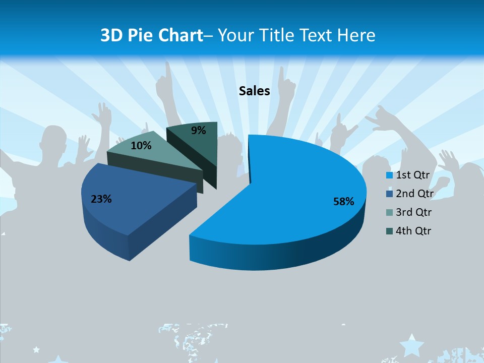 Crowd Man Roll PowerPoint Template