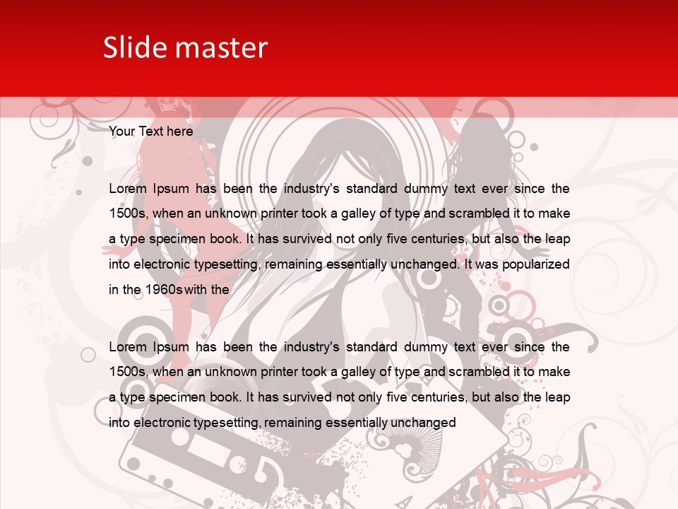 Glamors Active Black PowerPoint Template