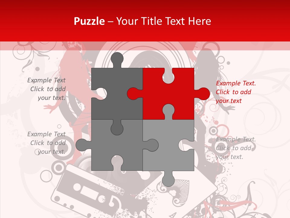 Glamors Active Black PowerPoint Template