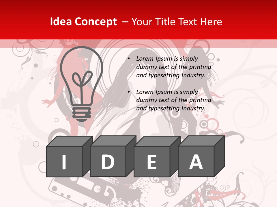 Glamors Active Black PowerPoint Template