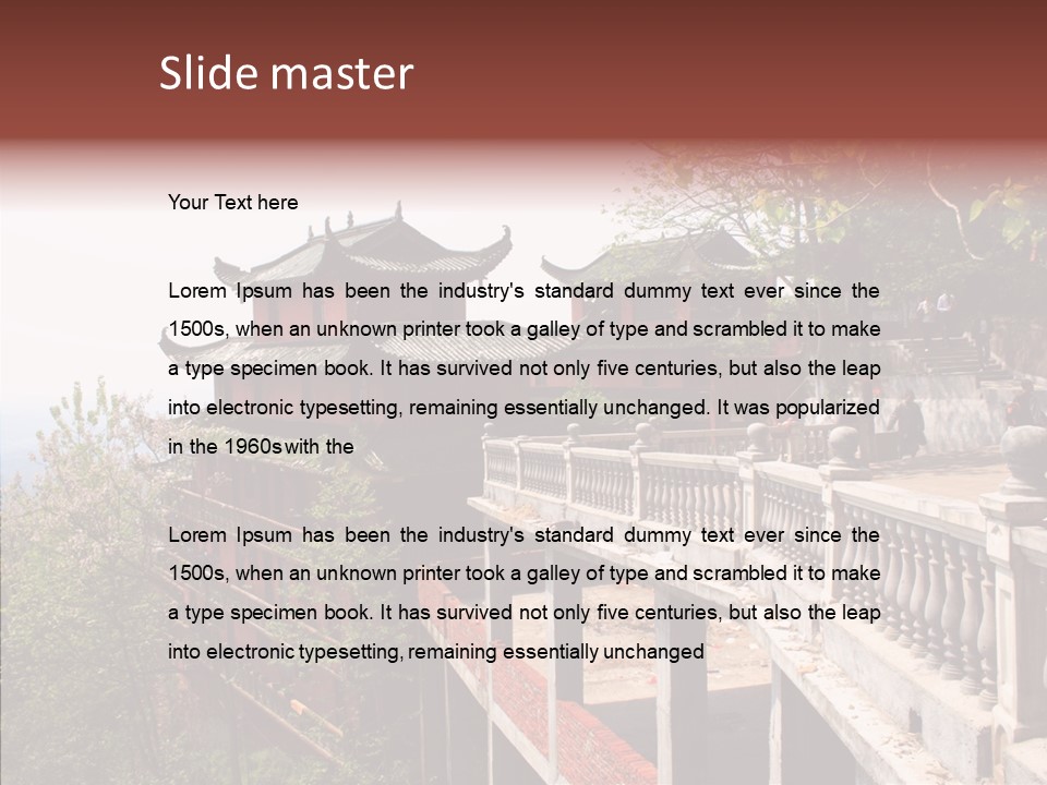 Tourism Chinese History PowerPoint Template
