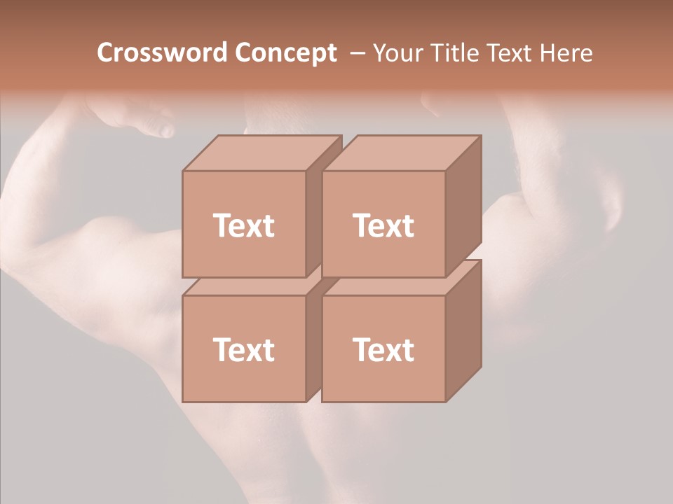 Macho Strength Guy PowerPoint Template