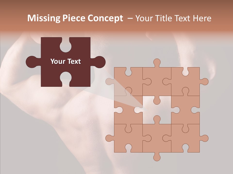 Macho Strength Guy PowerPoint Template