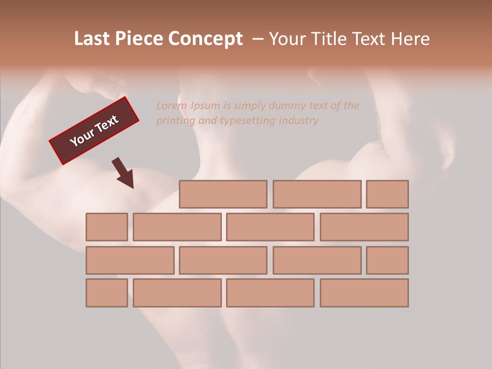 Macho Strength Guy PowerPoint Template