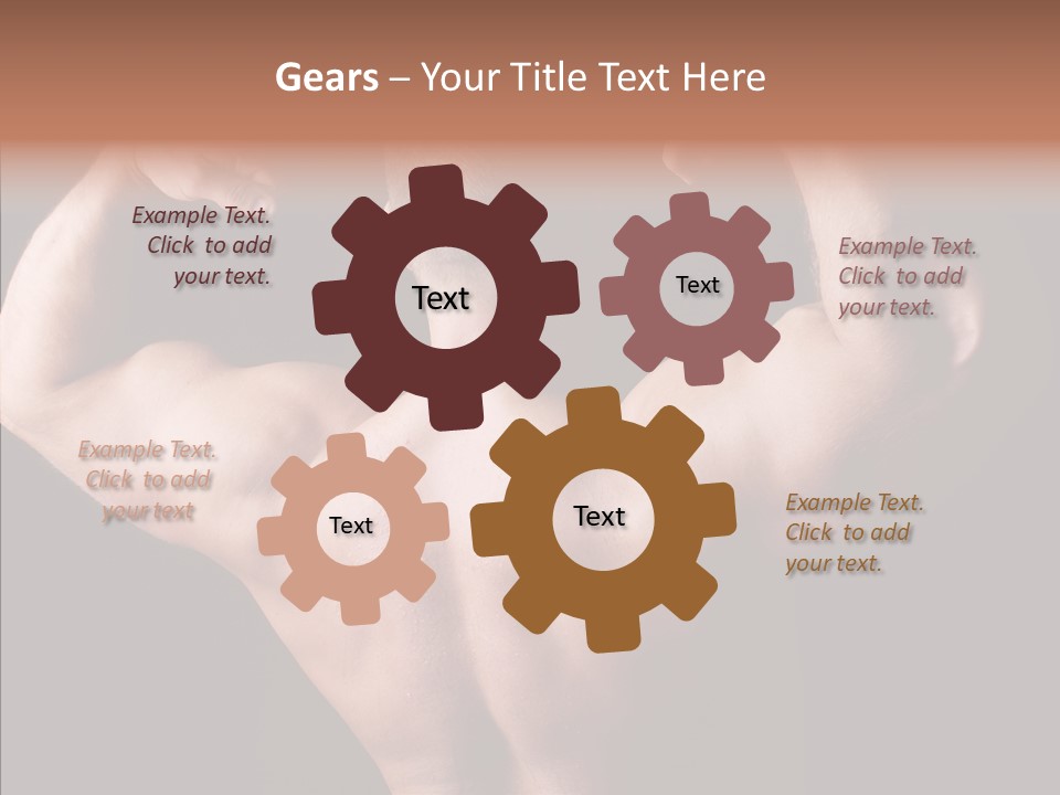 Macho Strength Guy PowerPoint Template