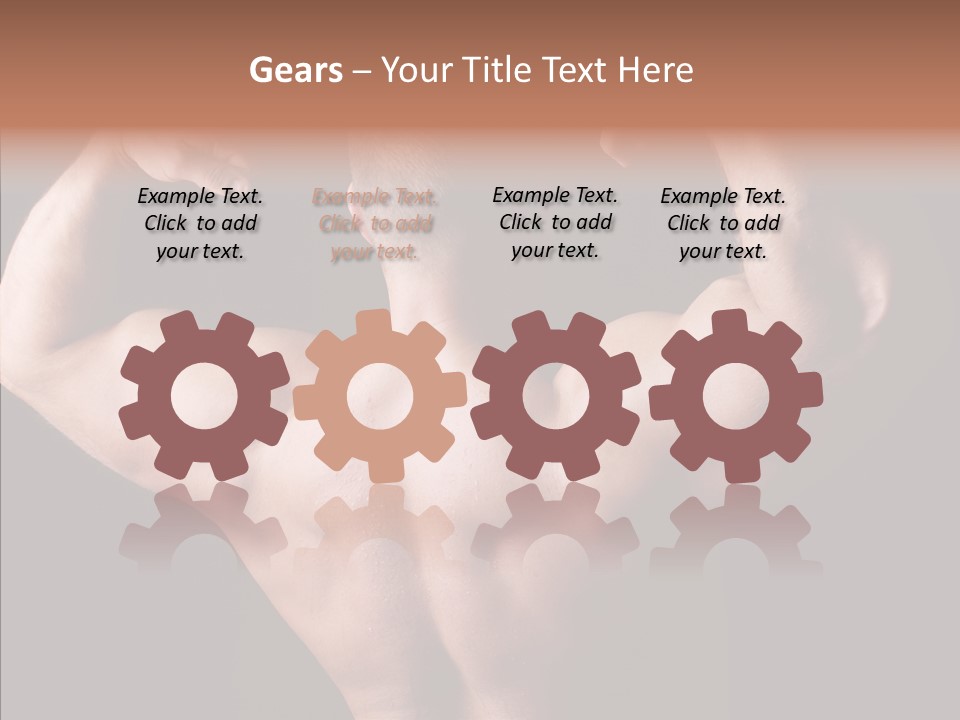 Macho Strength Guy PowerPoint Template