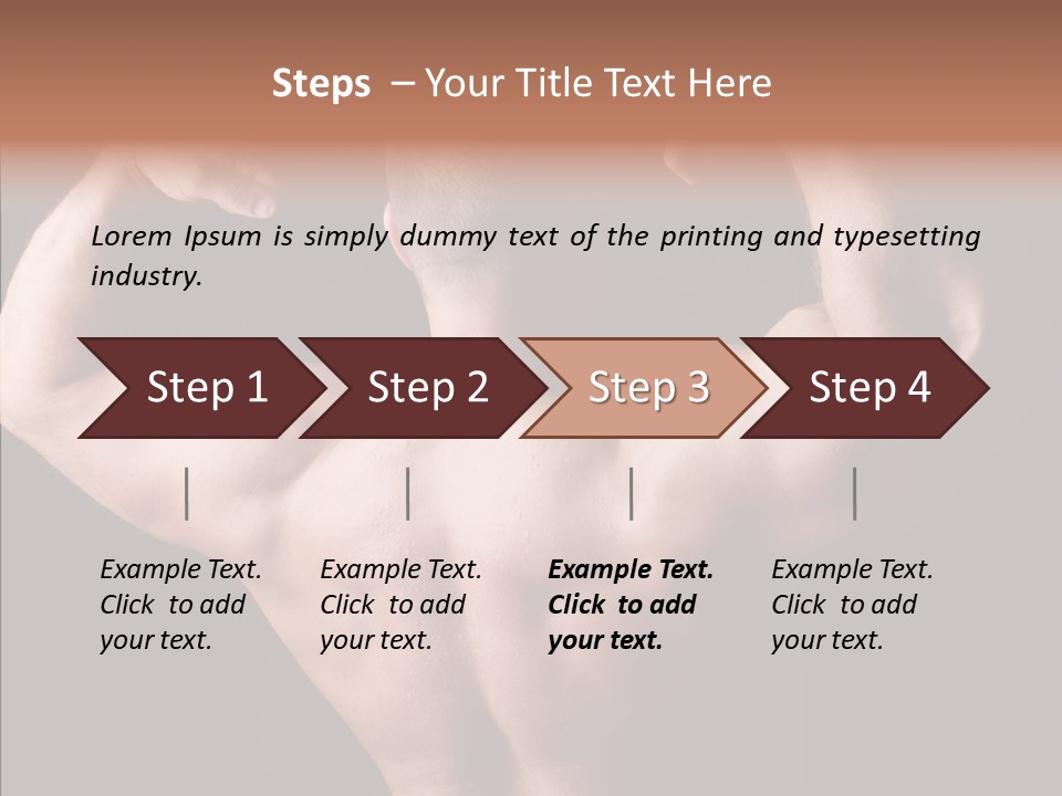 Macho Strength Guy PowerPoint Template