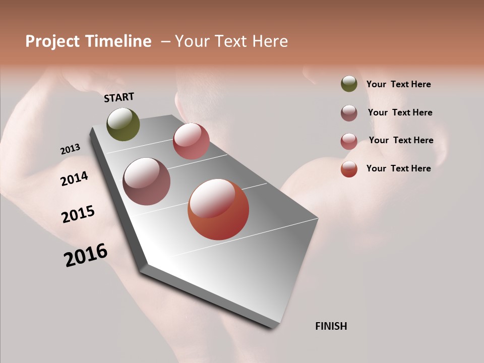 Macho Strength Guy PowerPoint Template