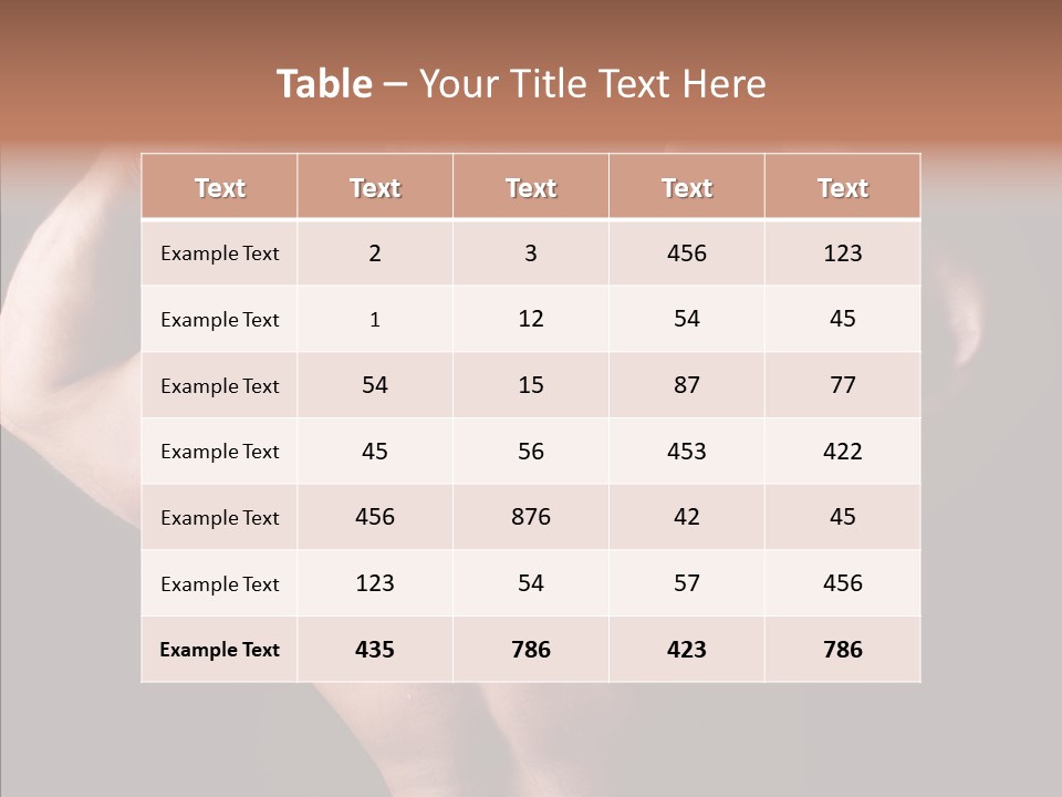 Macho Strength Guy PowerPoint Template