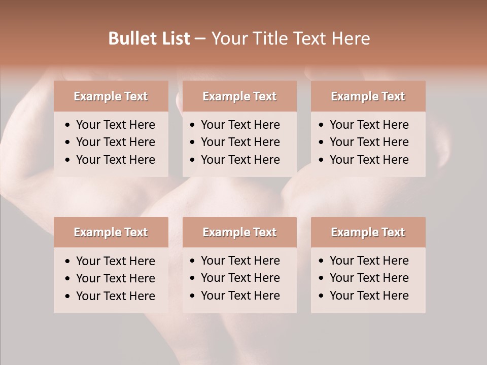 Macho Strength Guy PowerPoint Template