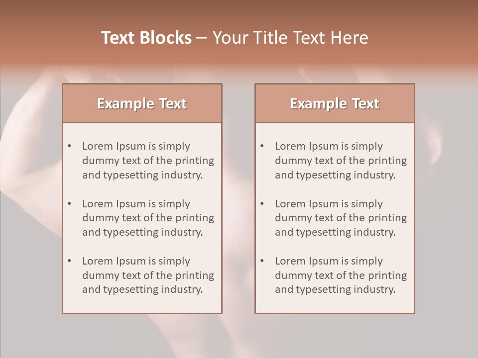 Macho Strength Guy PowerPoint Template