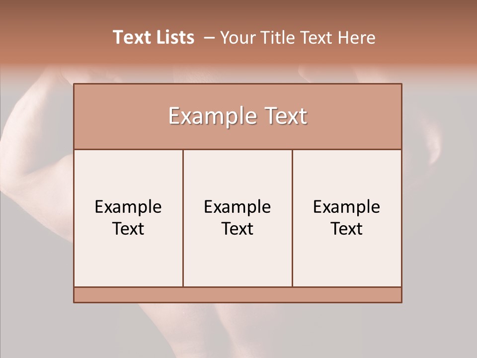 Macho Strength Guy PowerPoint Template