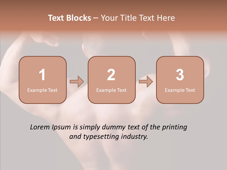 Macho Strength Guy PowerPoint Template