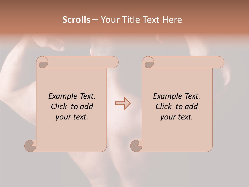 Macho Strength Guy PowerPoint Template