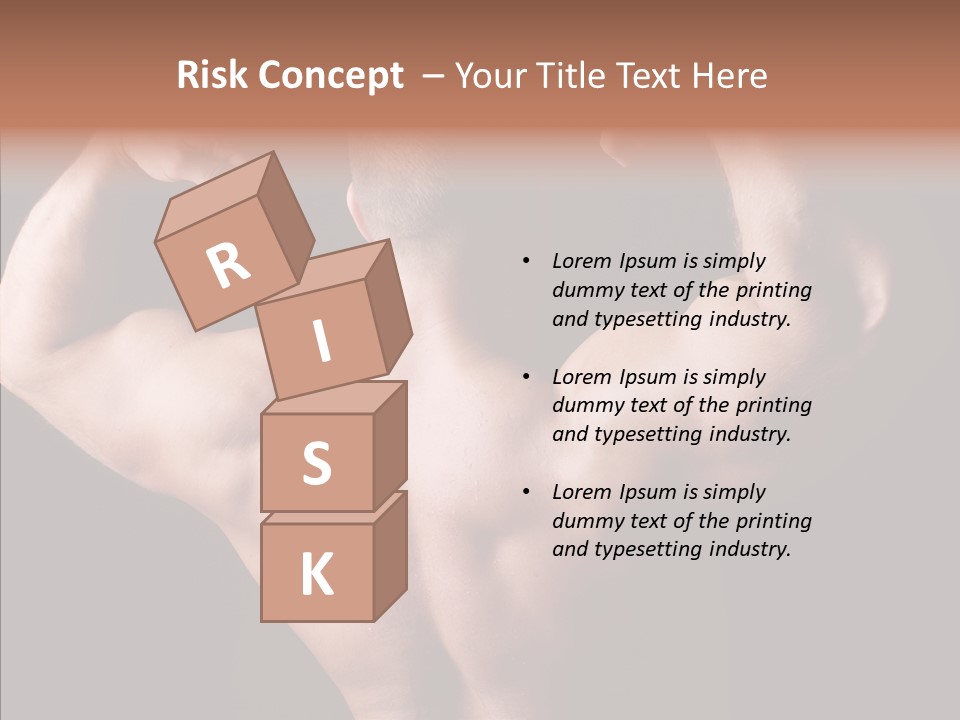 Macho Strength Guy PowerPoint Template