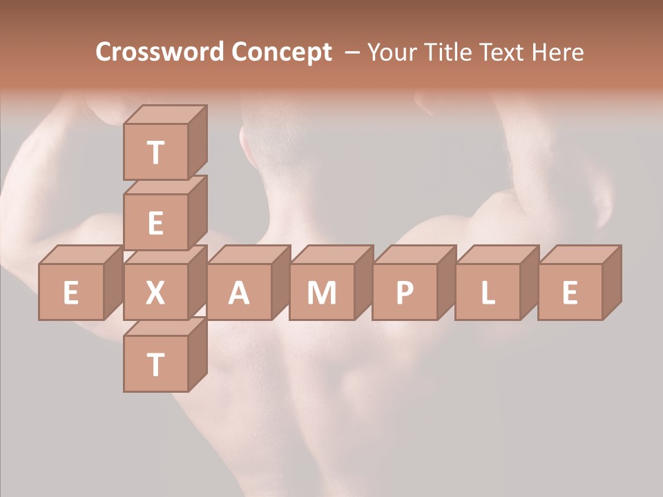 Macho Strength Guy PowerPoint Template