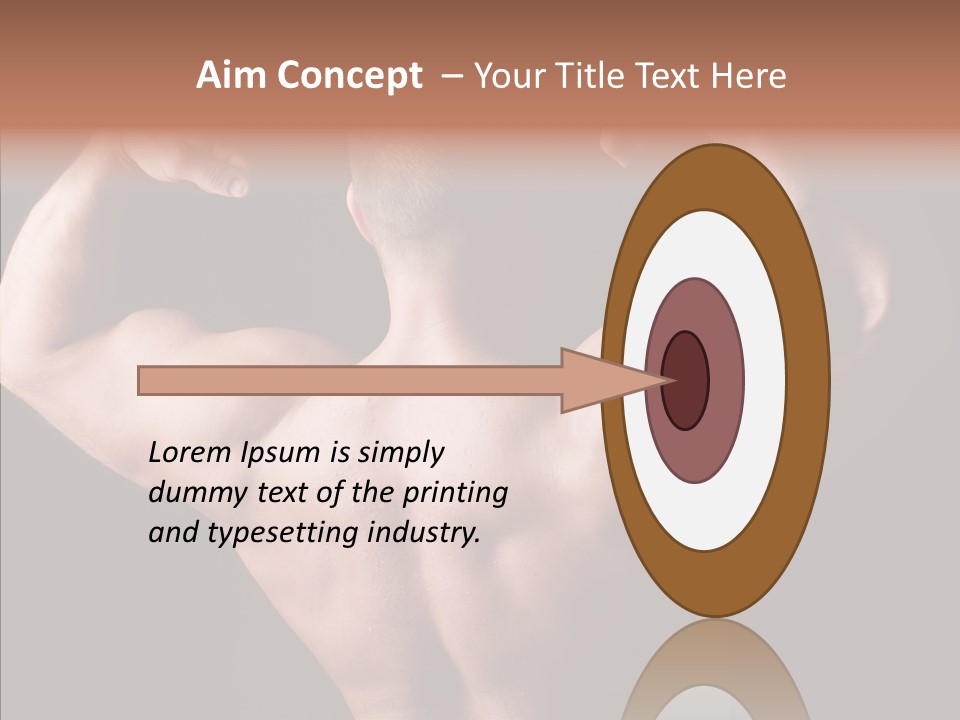 Macho Strength Guy PowerPoint Template