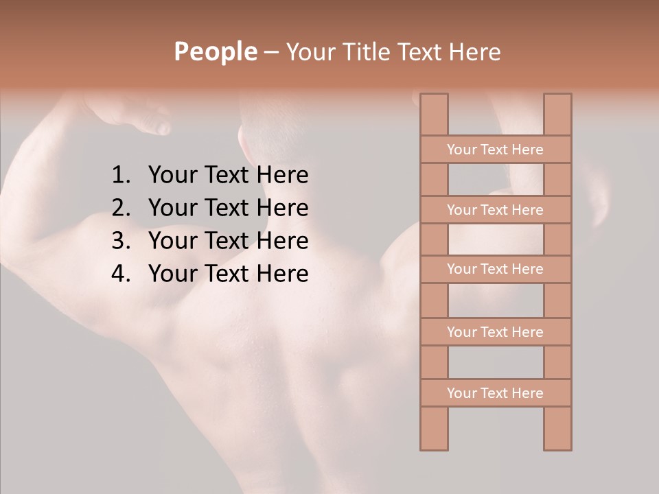 Macho Strength Guy PowerPoint Template