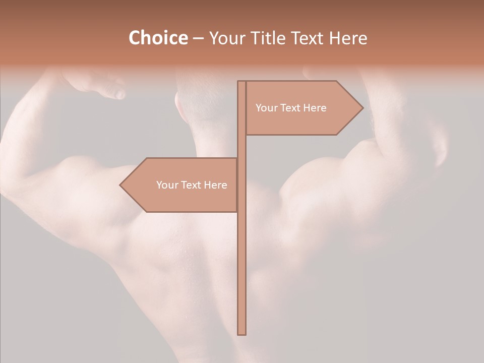 Macho Strength Guy PowerPoint Template