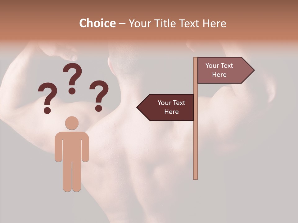 Macho Strength Guy PowerPoint Template