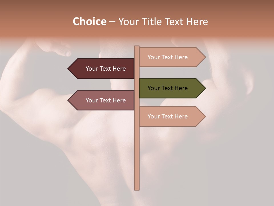 Macho Strength Guy PowerPoint Template