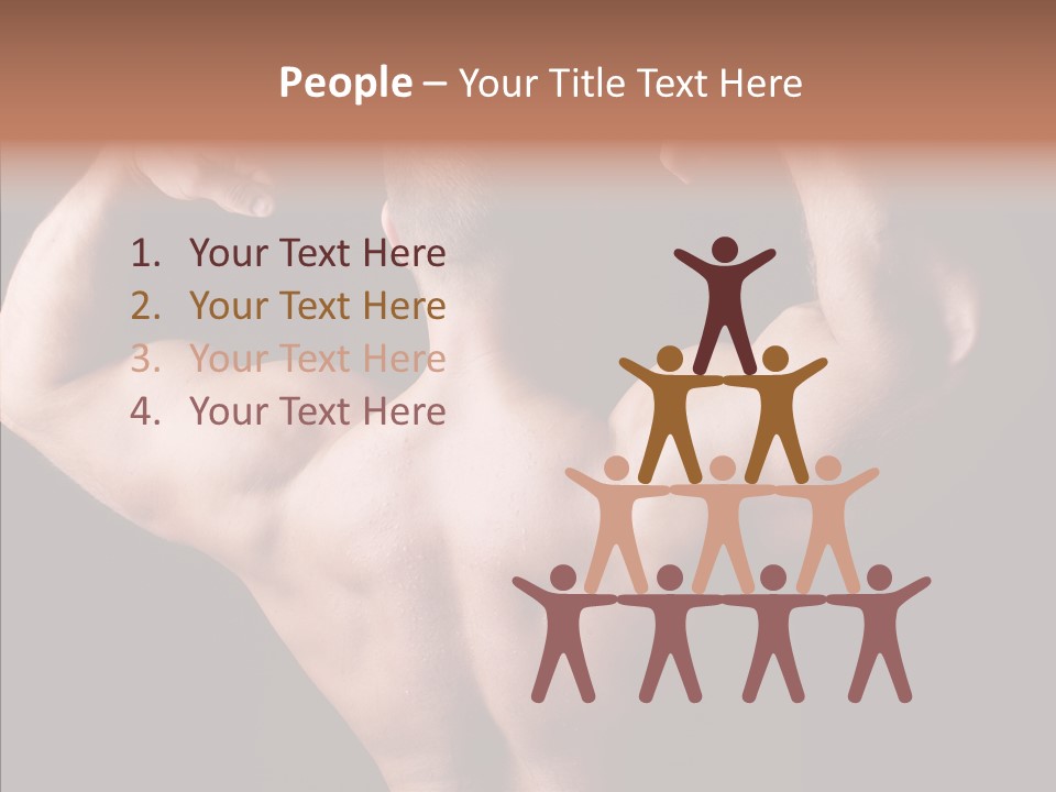 Macho Strength Guy PowerPoint Template