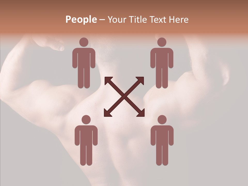 Macho Strength Guy PowerPoint Template