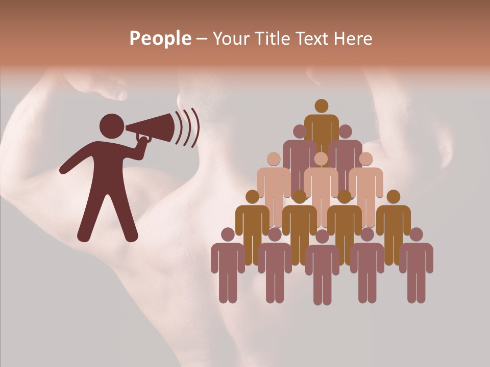 Macho Strength Guy PowerPoint Template