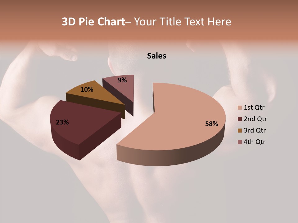 Macho Strength Guy PowerPoint Template