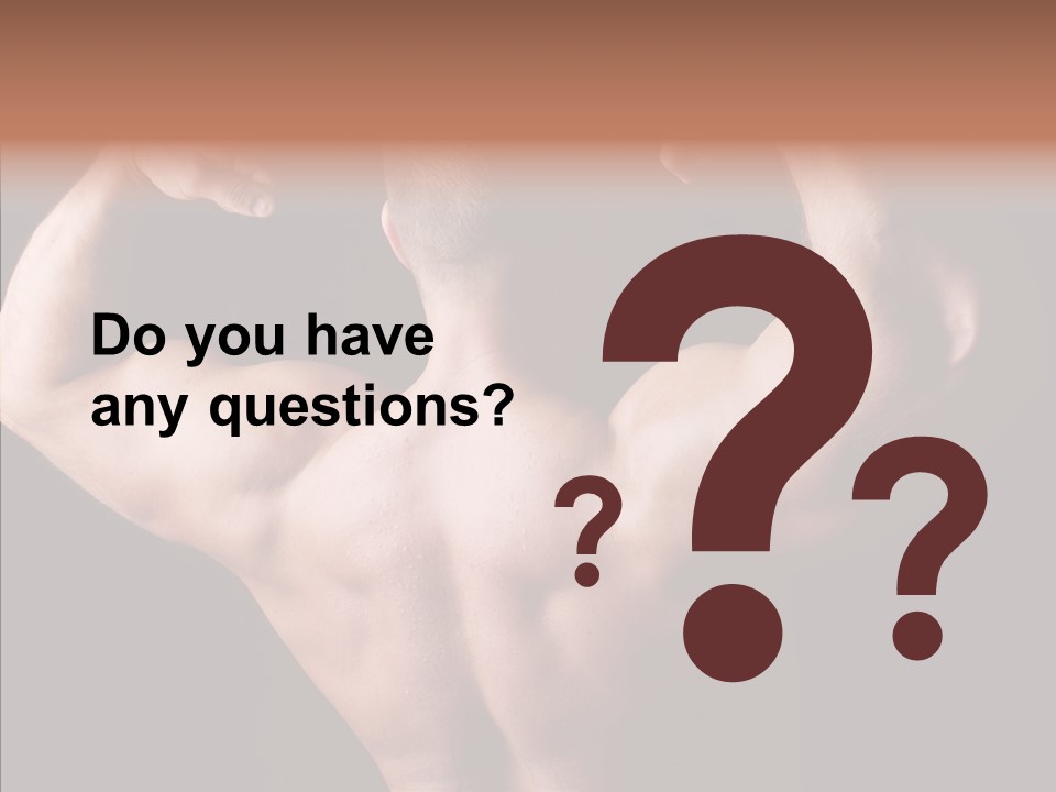 Macho Strength Guy PowerPoint Template