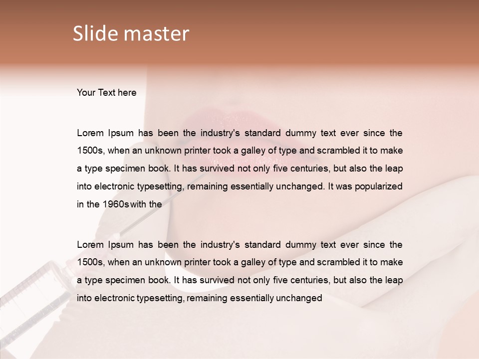 Aesthetic Lips Rejuvenation PowerPoint Template