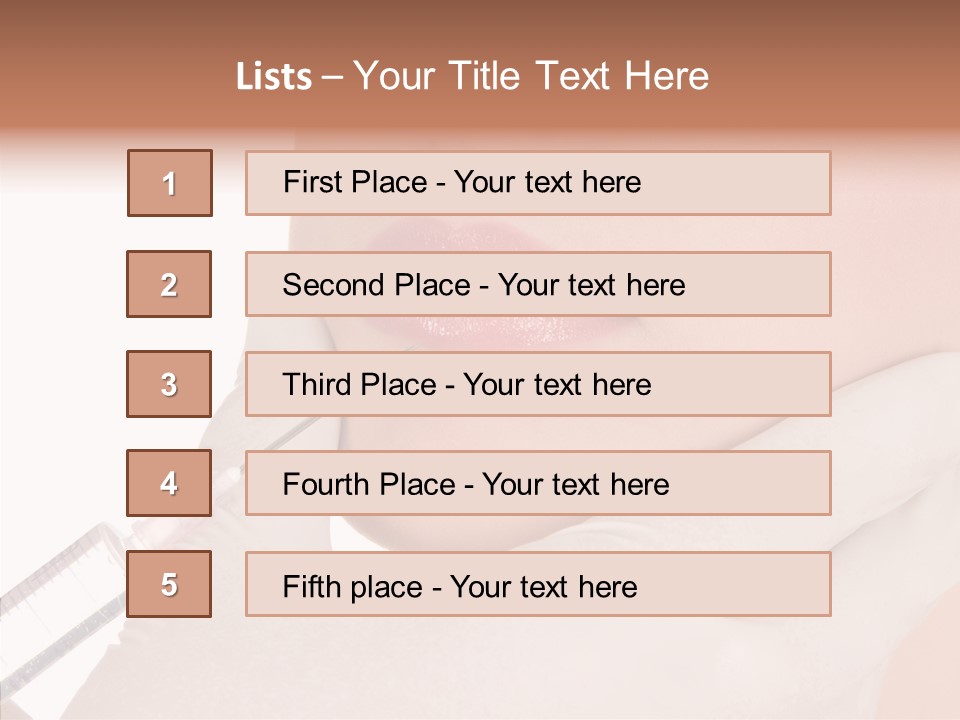 Aesthetic Lips Rejuvenation PowerPoint Template