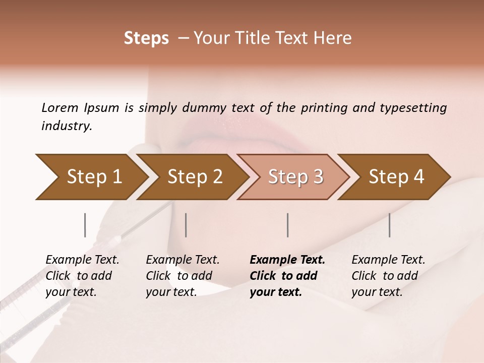 Aesthetic Lips Rejuvenation PowerPoint Template