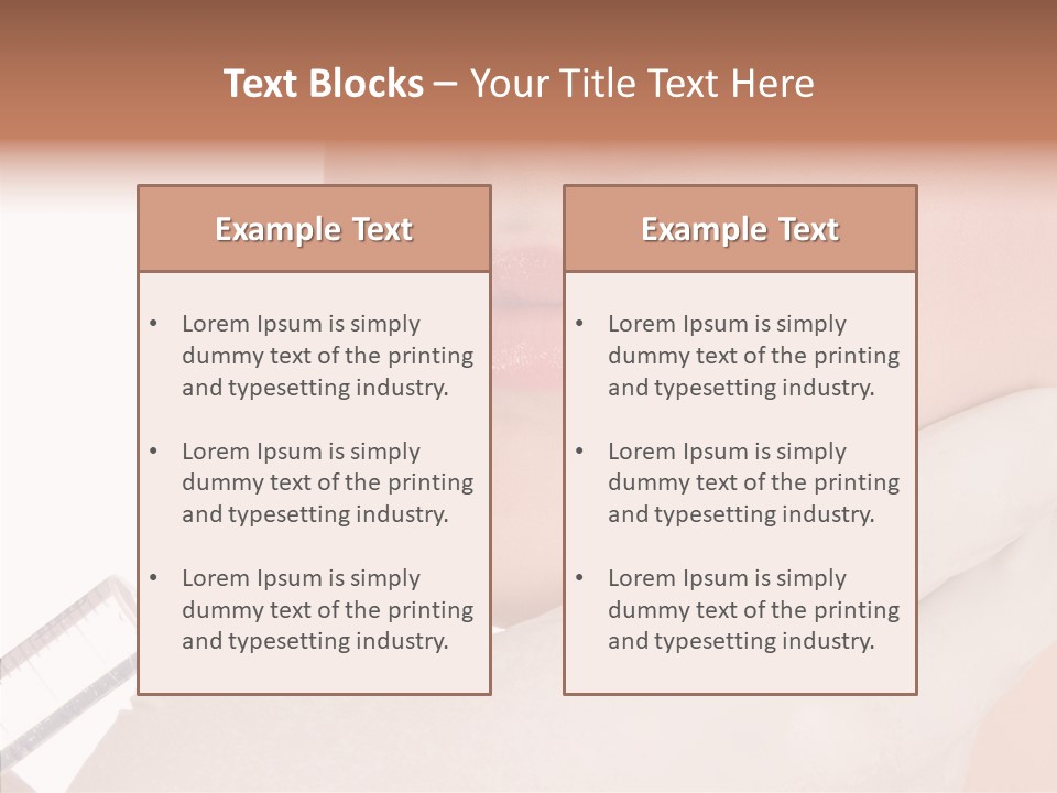 Aesthetic Lips Rejuvenation PowerPoint Template