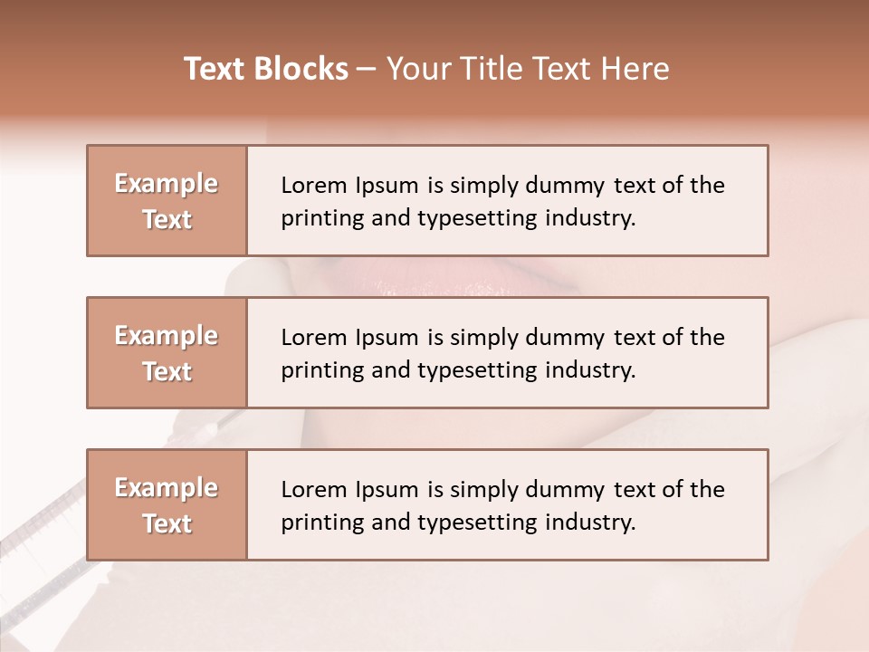 Aesthetic Lips Rejuvenation PowerPoint Template
