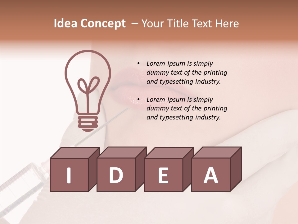 Aesthetic Lips Rejuvenation PowerPoint Template