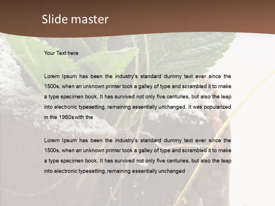 Leave Treat Dish PowerPoint Template