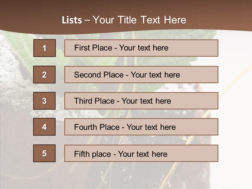 Leave Treat Dish PowerPoint Template