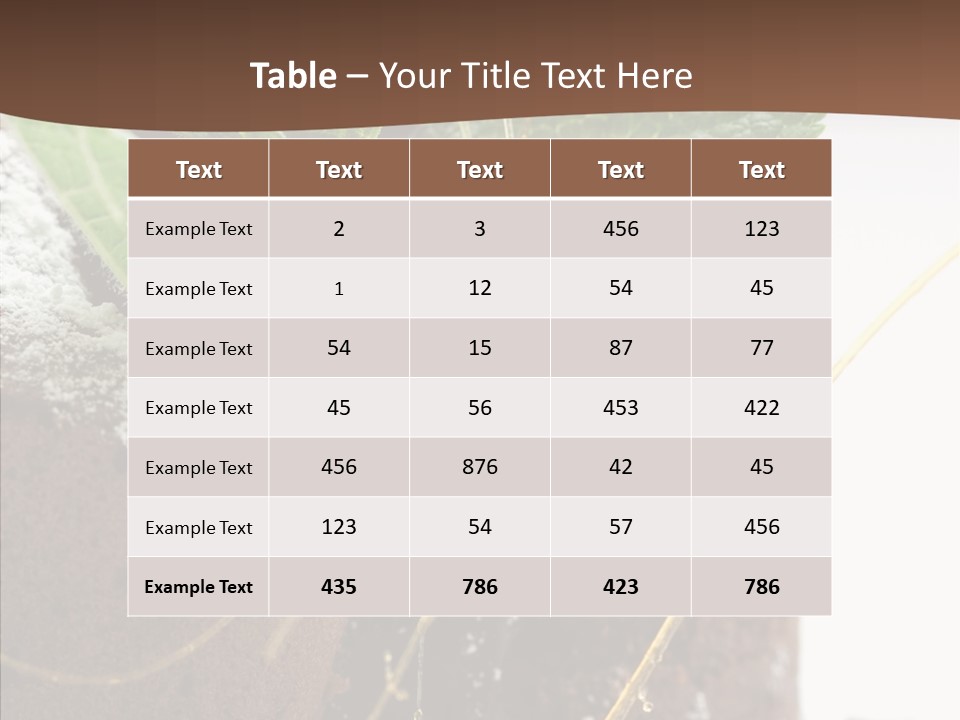 Leave Treat Dish PowerPoint Template