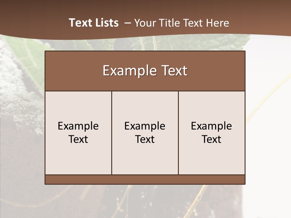 Leave Treat Dish PowerPoint Template