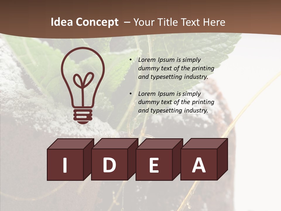 Leave Treat Dish PowerPoint Template