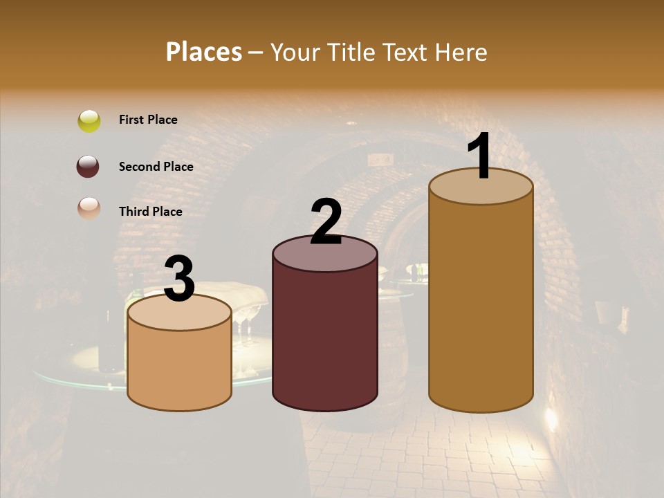 Wine Cellar Drink Winecellar PowerPoint Template