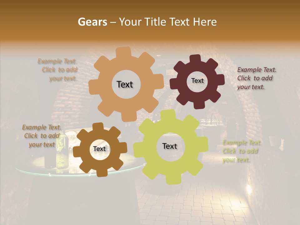 Wine Cellar Drink Winecellar PowerPoint Template