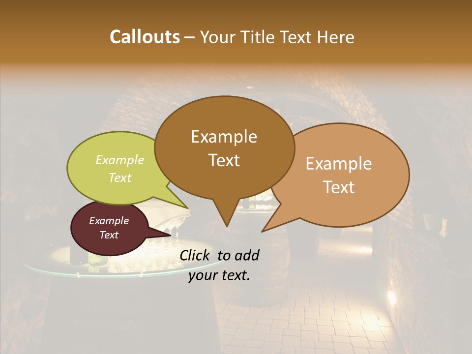 Wine Cellar Drink Winecellar PowerPoint Template