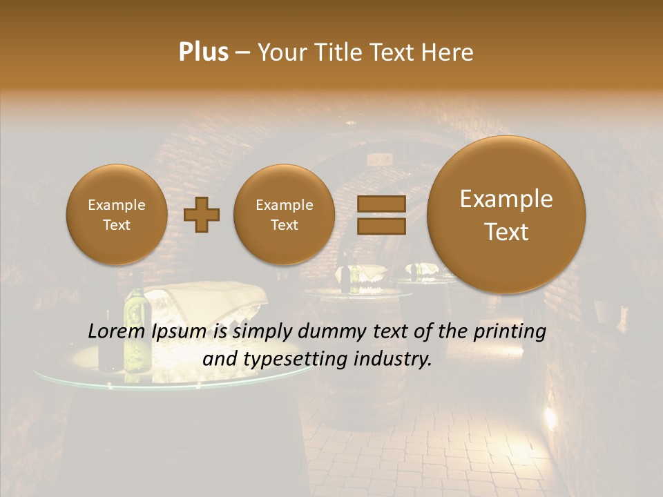 Wine Cellar Drink Winecellar PowerPoint Template