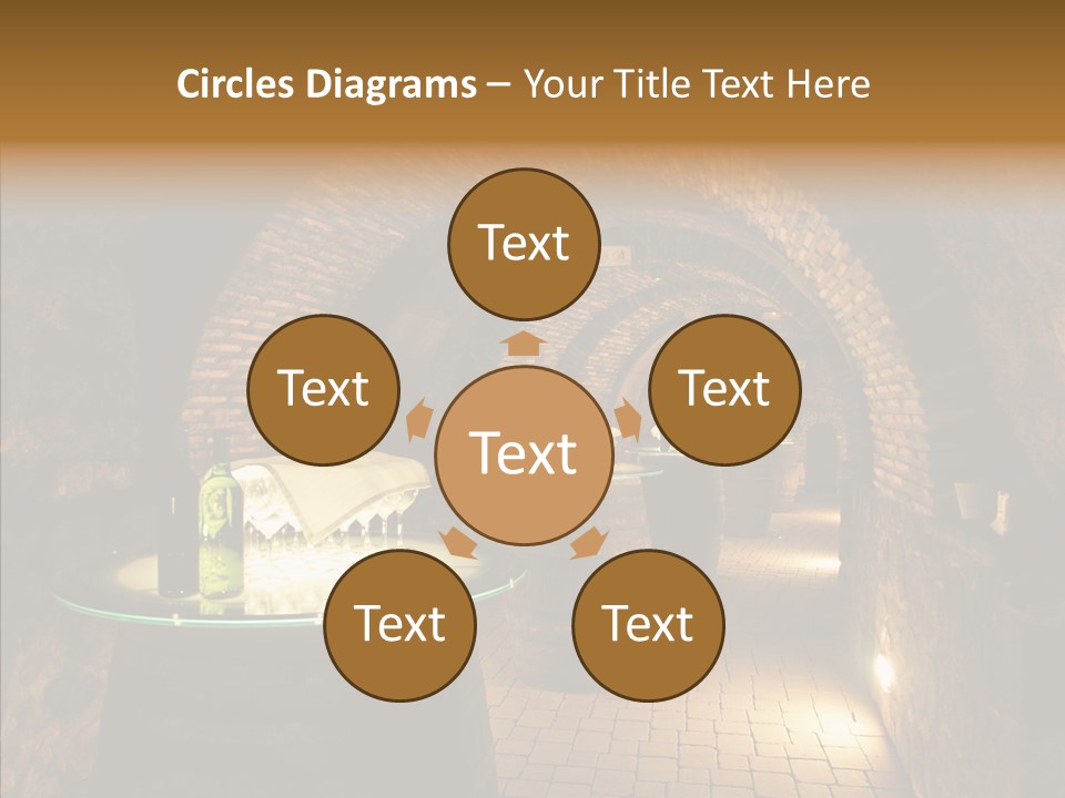 Wine Cellar Drink Winecellar PowerPoint Template
