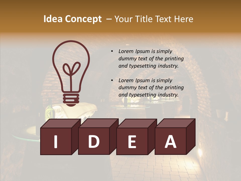 Wine Cellar Drink Winecellar PowerPoint Template