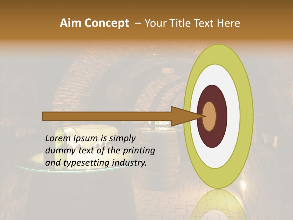 Wine Cellar Drink Winecellar PowerPoint Template